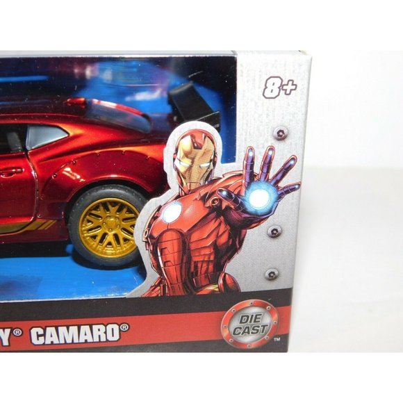 Marvel Avengers 2016 Chevy Camaro Ironman Jaba 1:32 Diecast Car NEW in Package - Picture 4 of 8